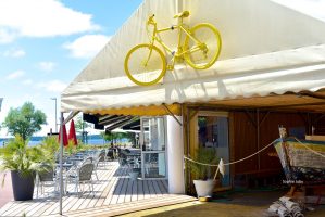 La Bicyclette Jaune, une terrasse au calme à Lacanau Lac